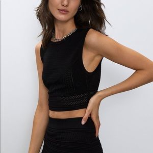 Babaton Pointelle Black Top